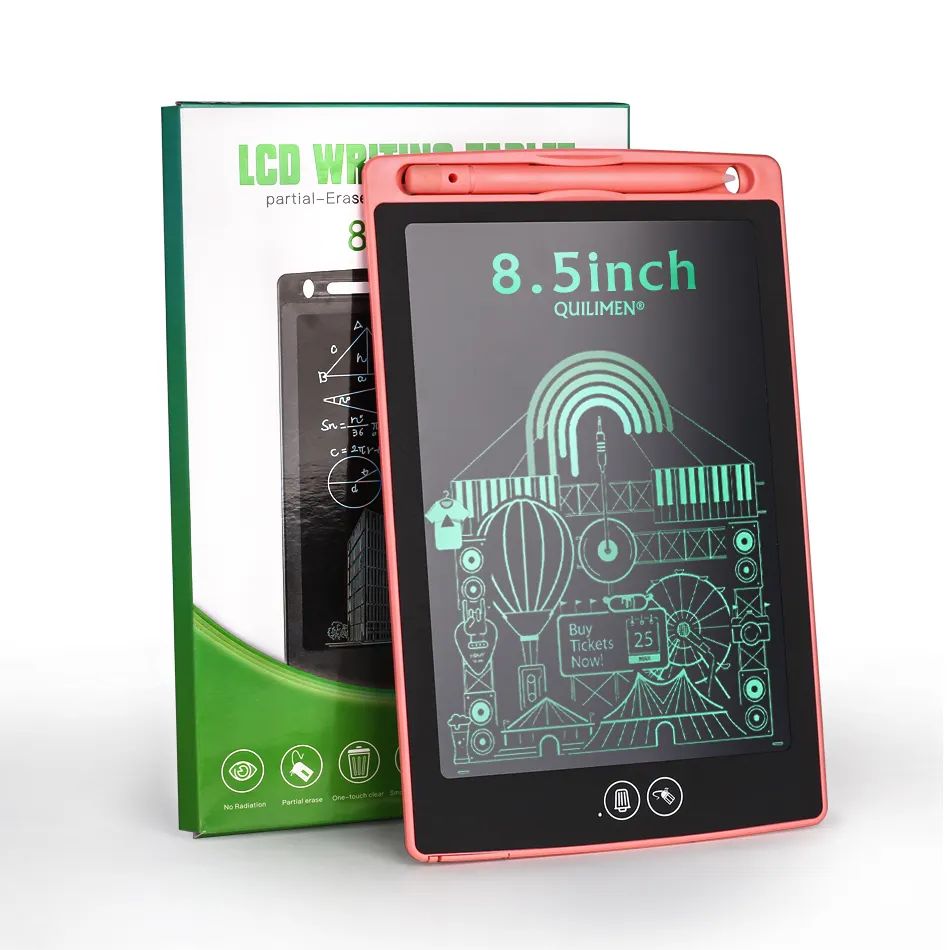Single Color Writing Board Drawing Tablet LCD Writing Tablet Digital Graphics Tablet Educational Toys For Kids