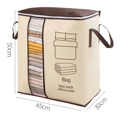 Large  Portable Clothes Storage Bag Clothing Organizer